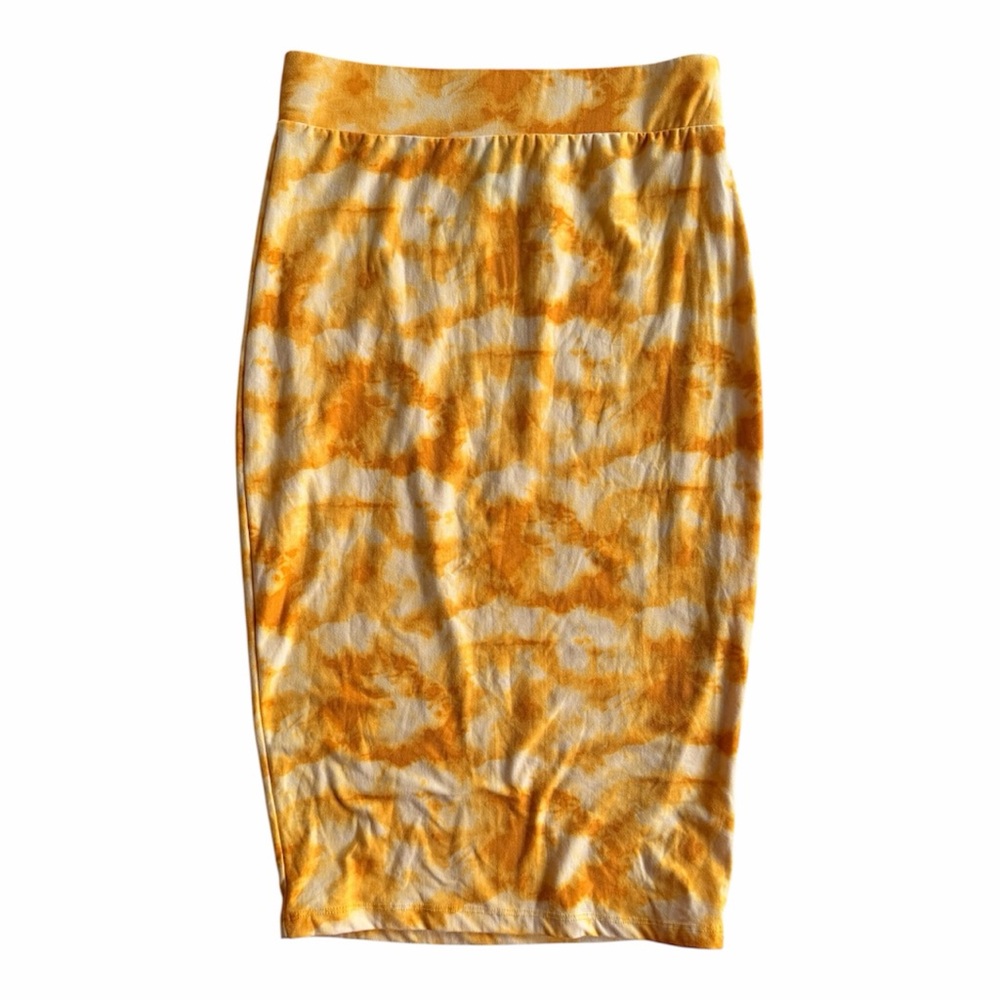 Yellow Tie-Dye Skirt